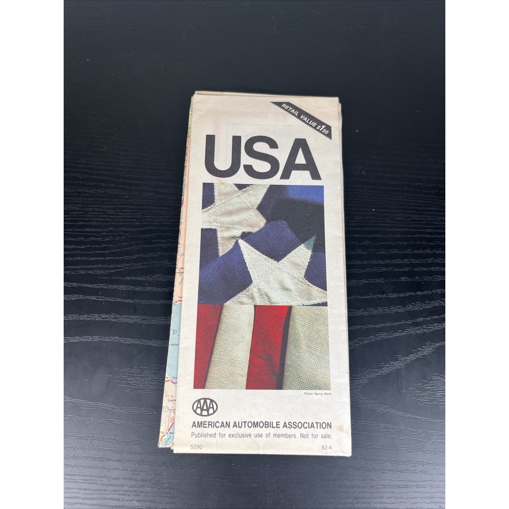 Vintage AAA American Automobile Association USA Road‎ Map Travel Guide